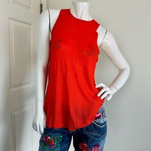 Michael by Michael Kors linen blend knit tank